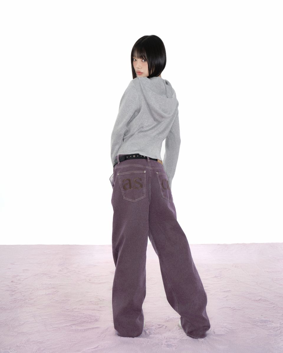 MUSINSA | ASON SMOG WIDE PANTS / PURPLE
