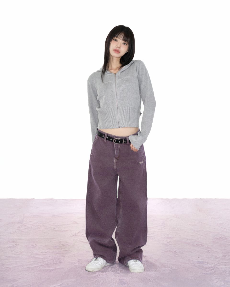 MUSINSA | ASON SMOG WIDE PANTS / PURPLE