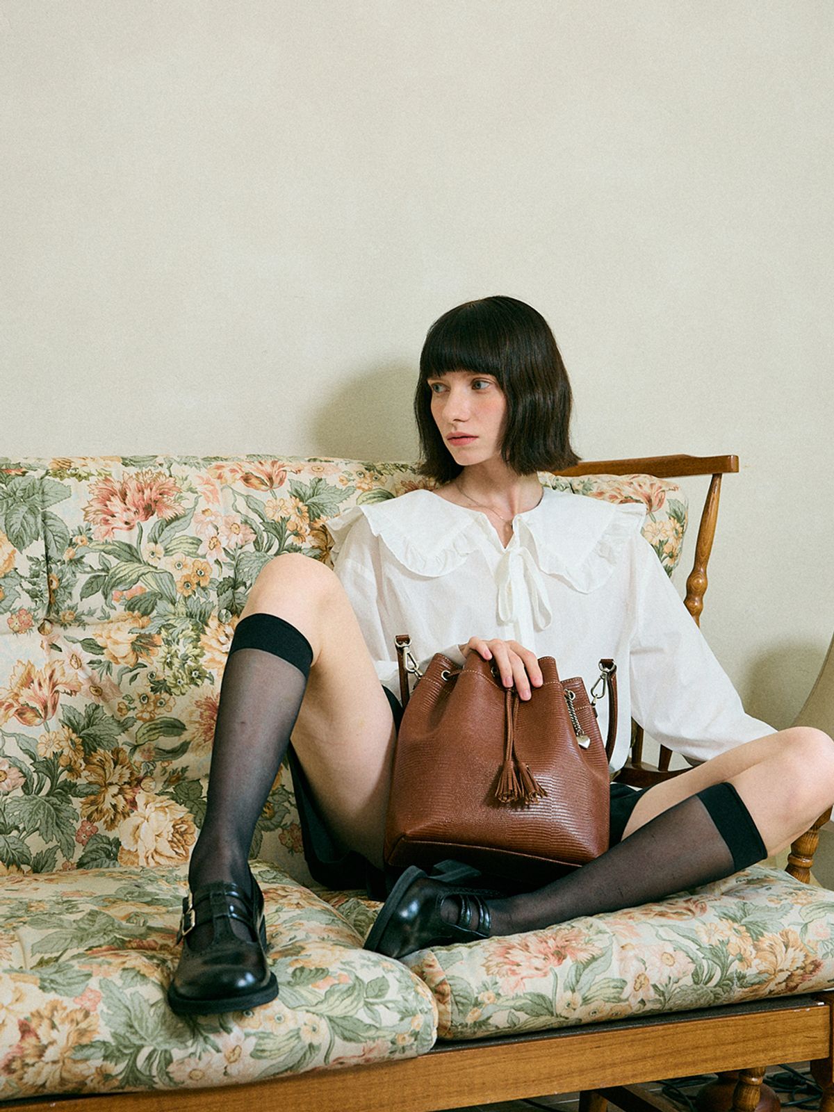셀레디프(CELEDIFF) rawed saddle bag_dark brown