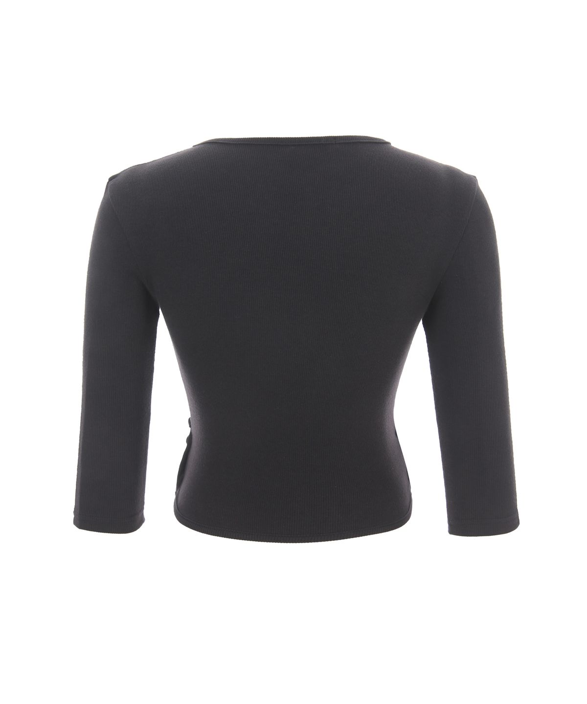 더블에스씨 아카이브(WSC ARCHIVE) Lace button-up wrap T-shirt 003(Charcoal)
