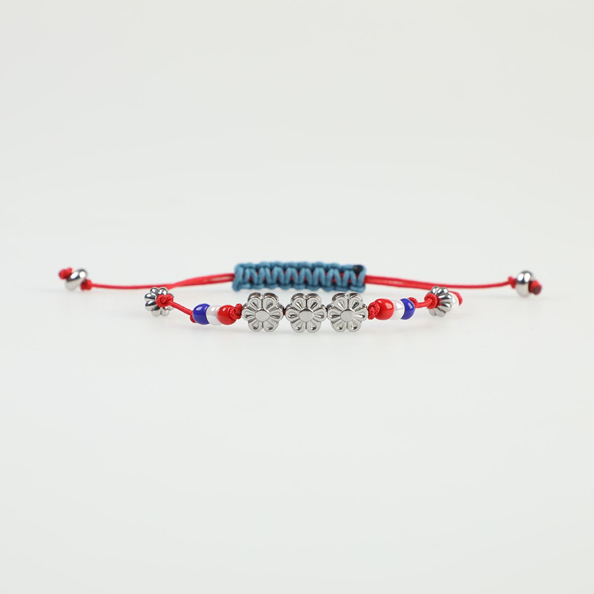 어센틱모즈(AUTHENTICMODS) ATCM flower beads bracelet(red)
