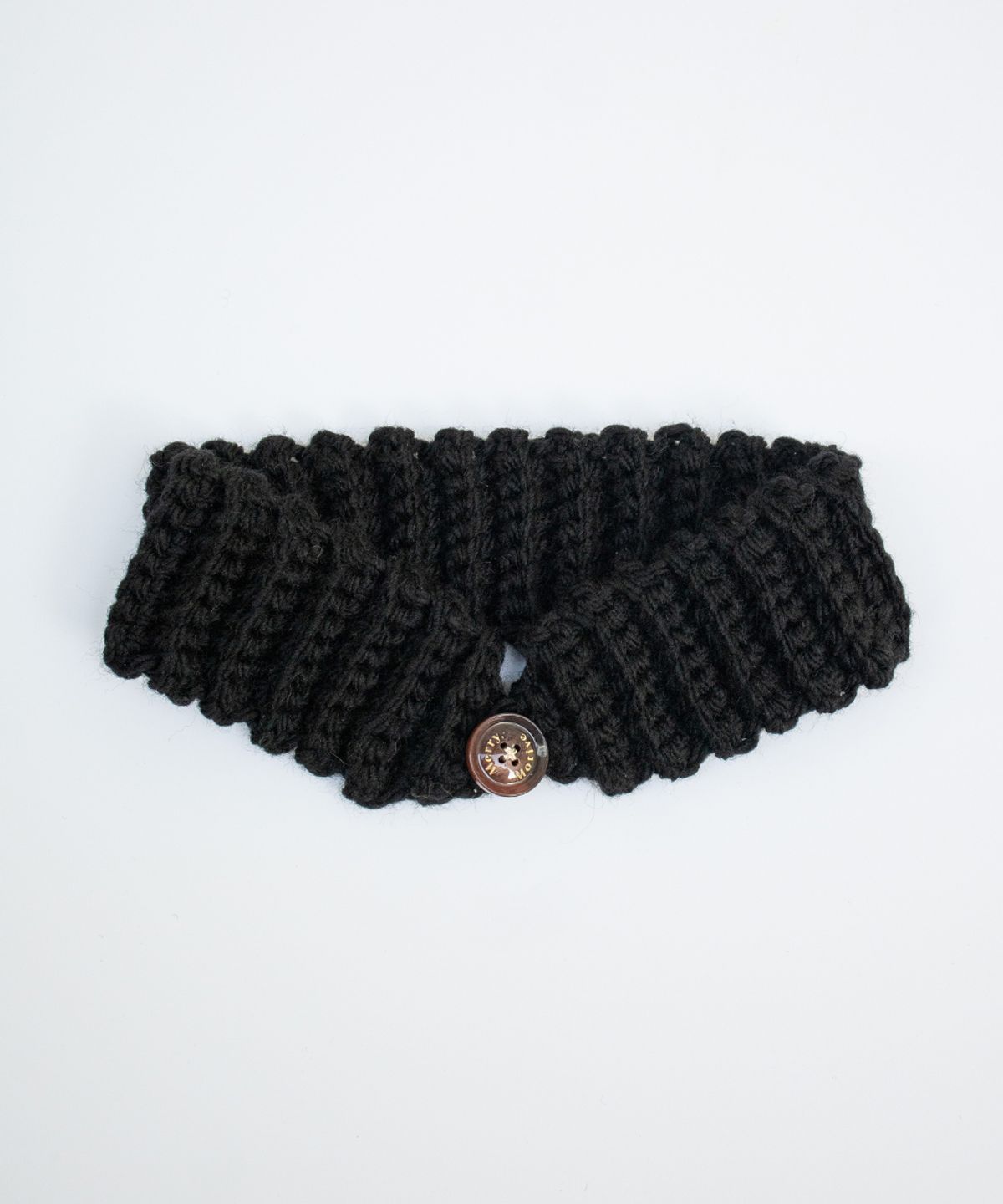 메리모티브(MERRYMOTIVE) Wool blend knit ear warmer and hairband (Black)