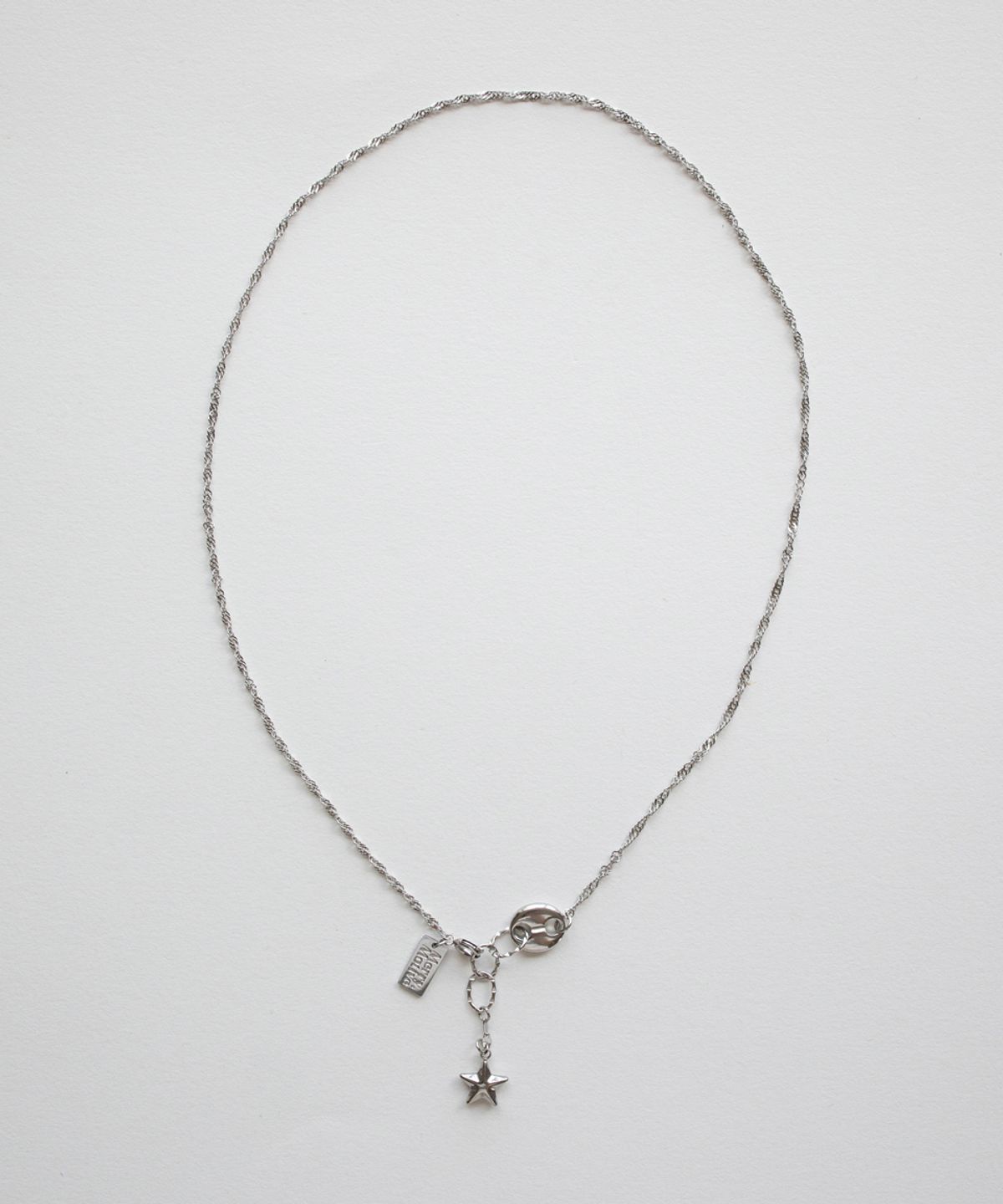 메리모티브(MERRYMOTIVE) Drop star point chain necklace