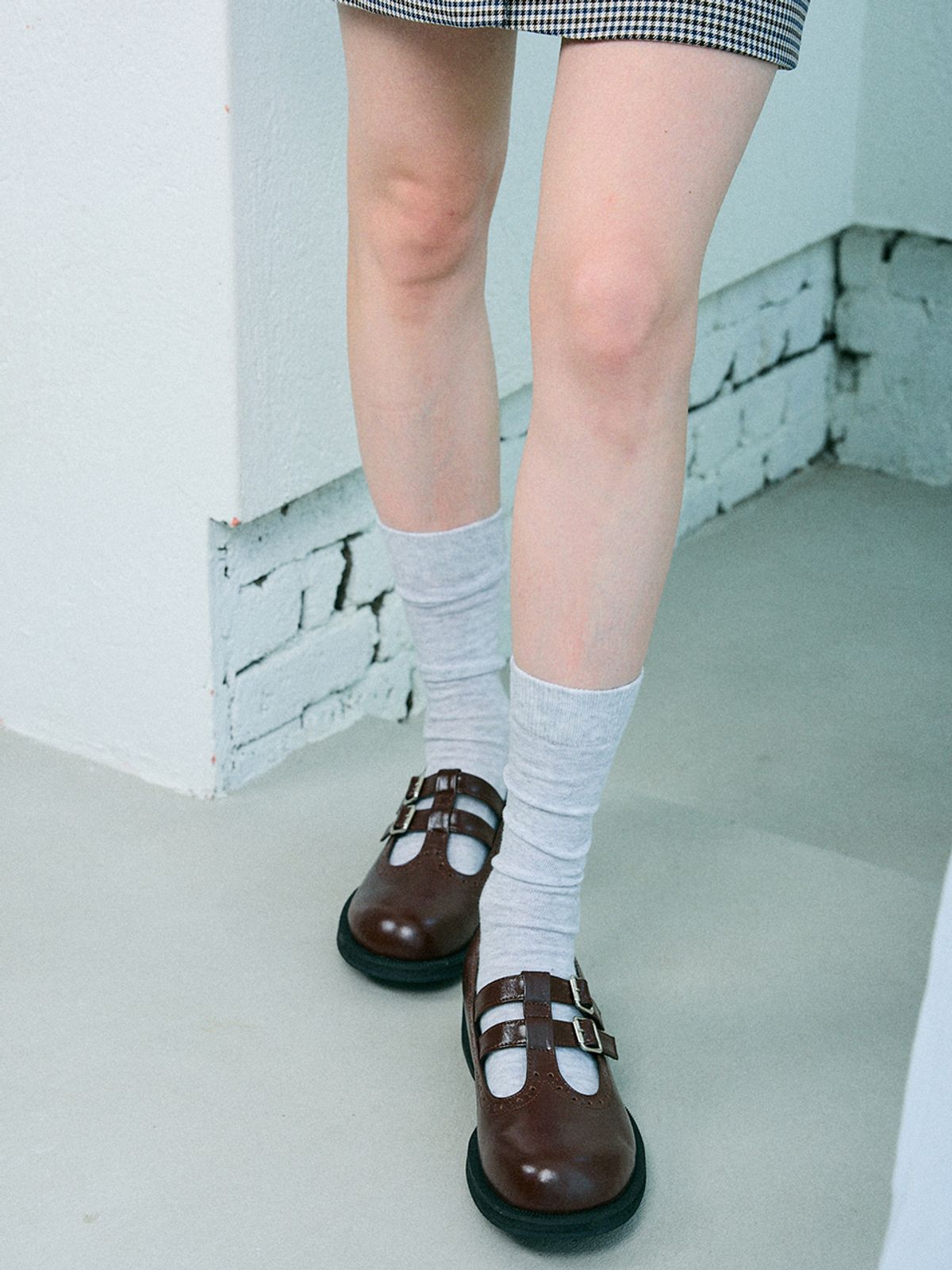 셀레디프(CELEDIFF) elf two buckle loafer _choco