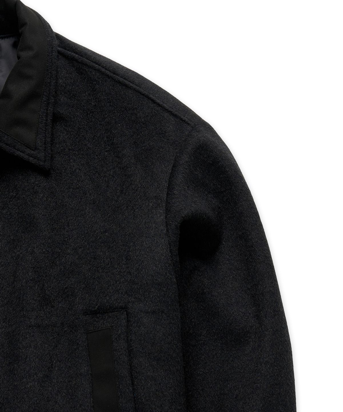 플로즈룸(FLAWSROOM) Wool Blend Bomber Jacket CHARCOAL