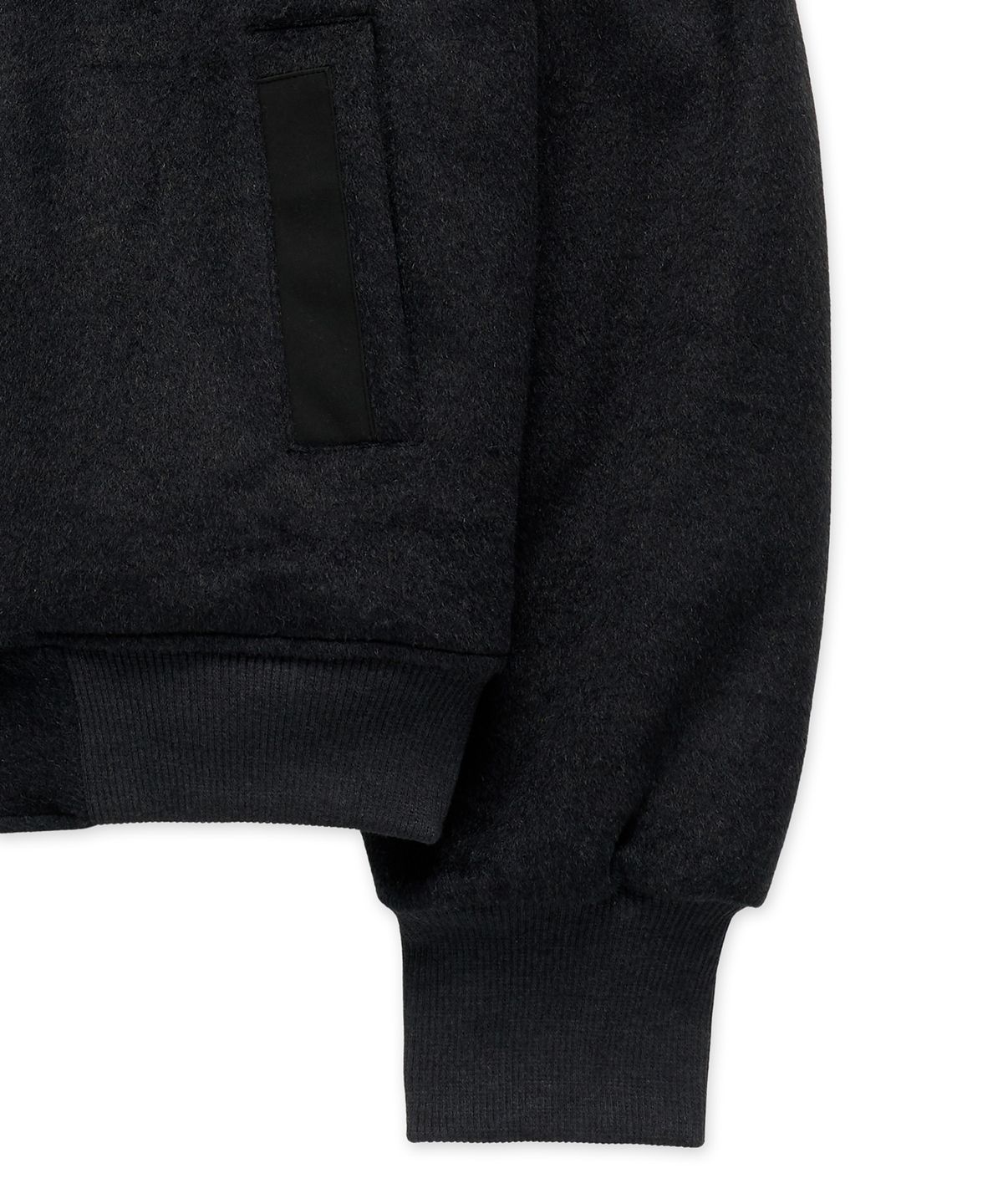 플로즈룸(FLAWSROOM) Wool Blend Bomber Jacket CHARCOAL