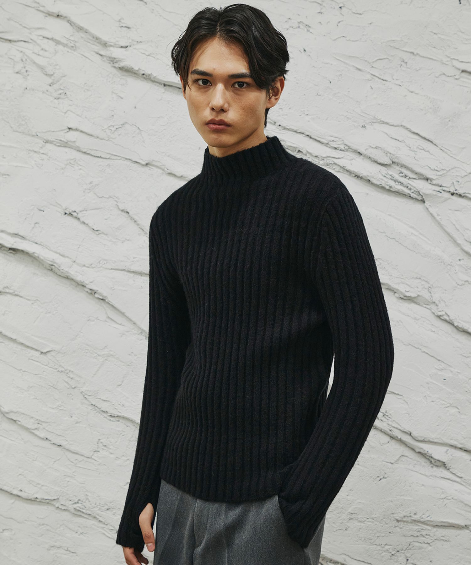 Oversized Turtleneck Sweater - Black - Ladies | H&M US