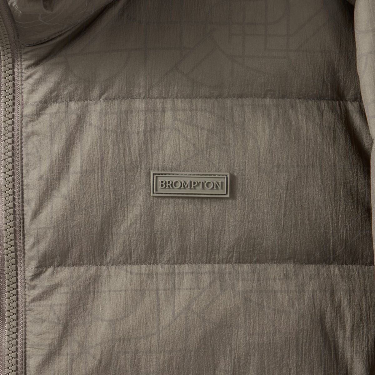 브롬톤 런던(BROMPTON LONDON) REFLECTIVE AEROWARM HOOD LIGHTWEIGHT DOWN - KHAKI (P244MDW202)