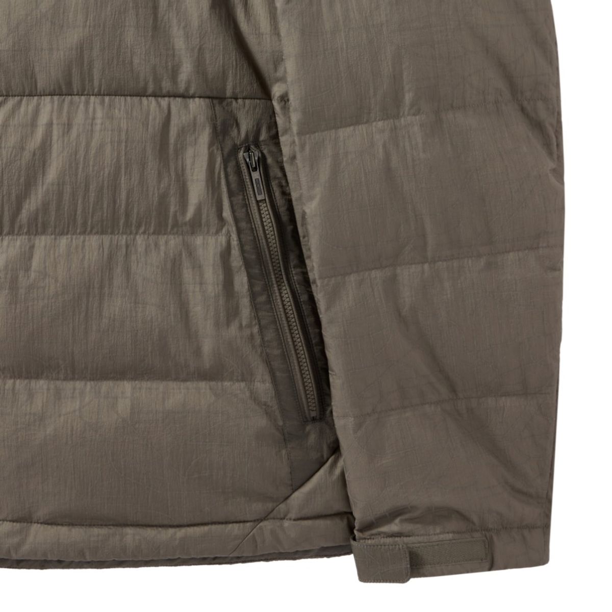 브롬톤 런던(BROMPTON LONDON) REFLECTIVE AEROWARM HOOD LIGHTWEIGHT DOWN - KHAKI (P244MDW202)