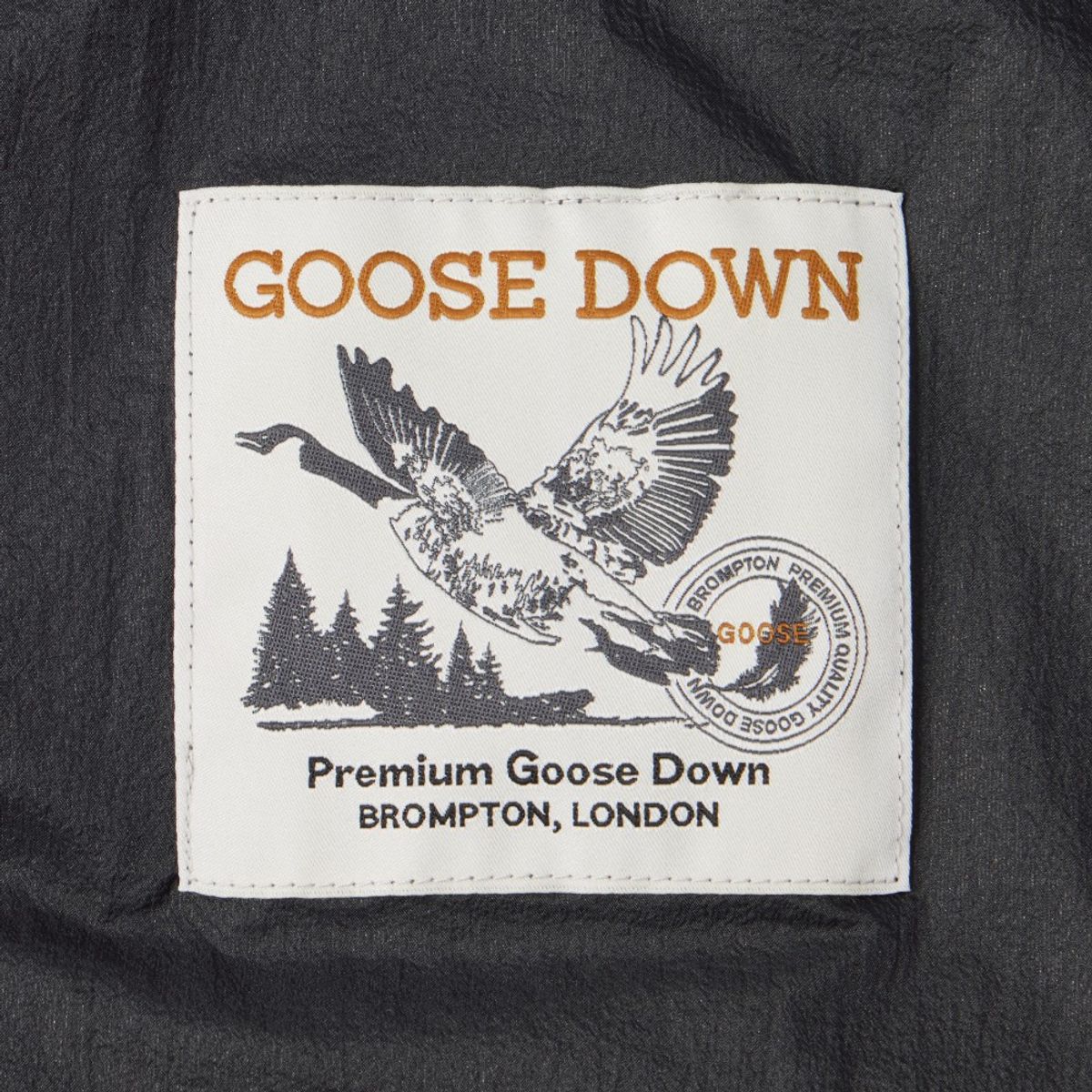 브롬톤 런던(BROMPTON LONDON) AEROWARM HOOD LIGHTWEIGHT DOWN - CHARCOAL (P244UDW102)