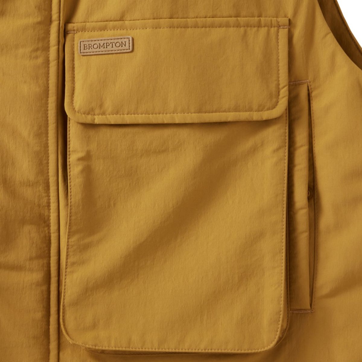 브롬톤 런던(BROMPTON LONDON) BRITISH CAMPER POCKET DOWNVEST - MUSTARD (P244UDV410)