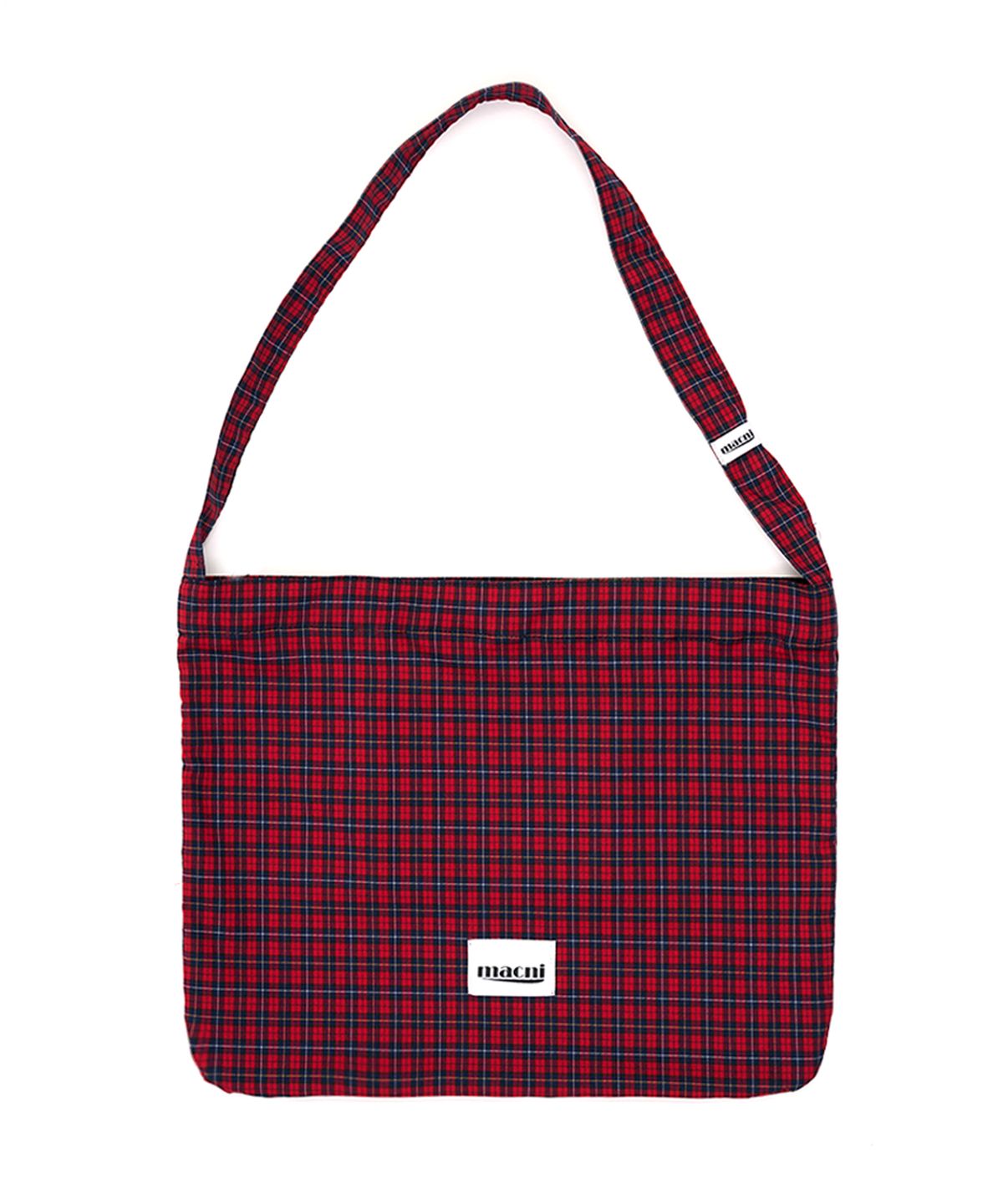 마크니(MACNI) CHECKER ECO CROSS BAG RED CHECK