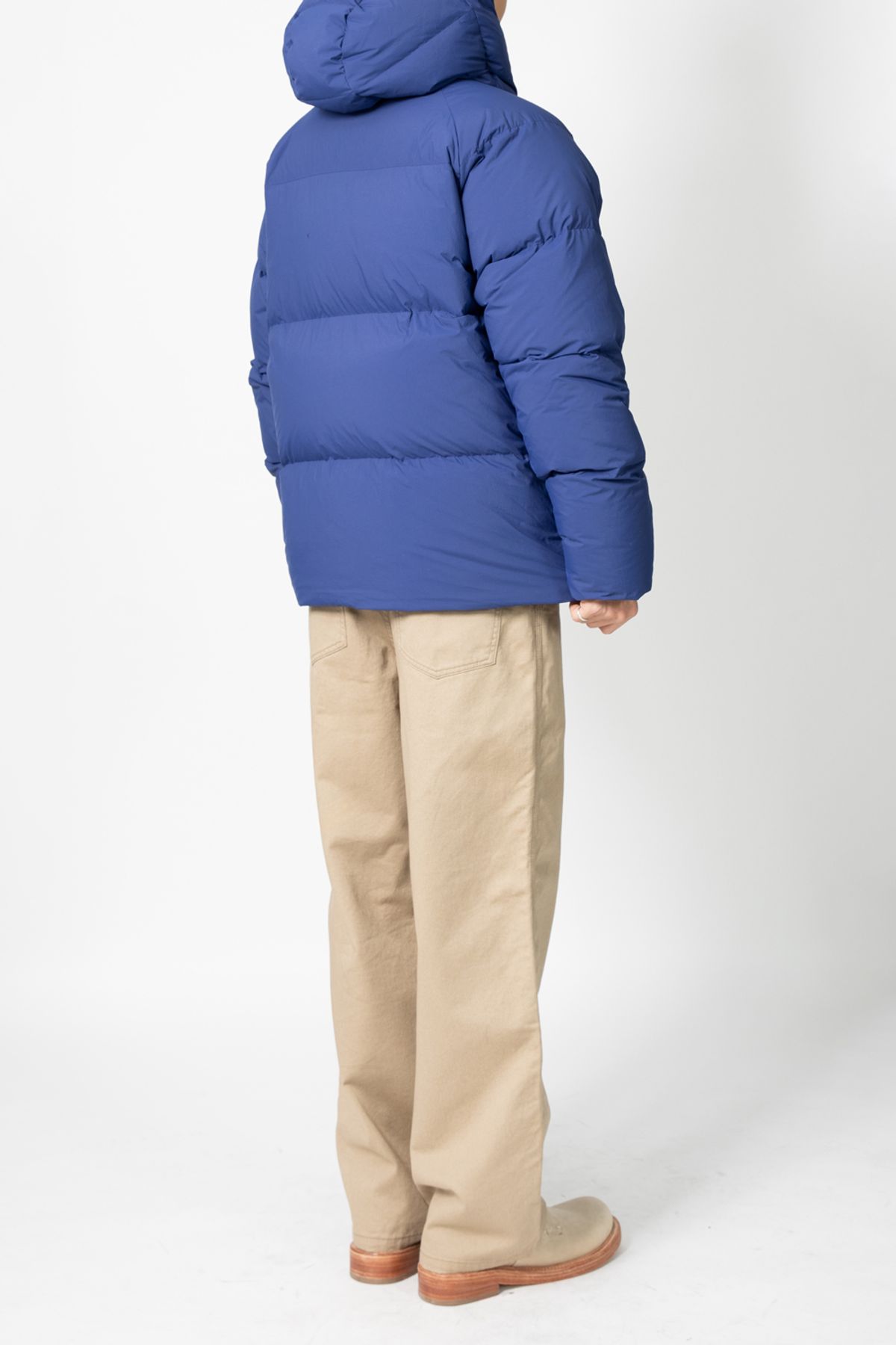 홀리선(HORLISUN) Northcove Water Repellent Hoodie Duckdown Jacket ROYAL BLUE