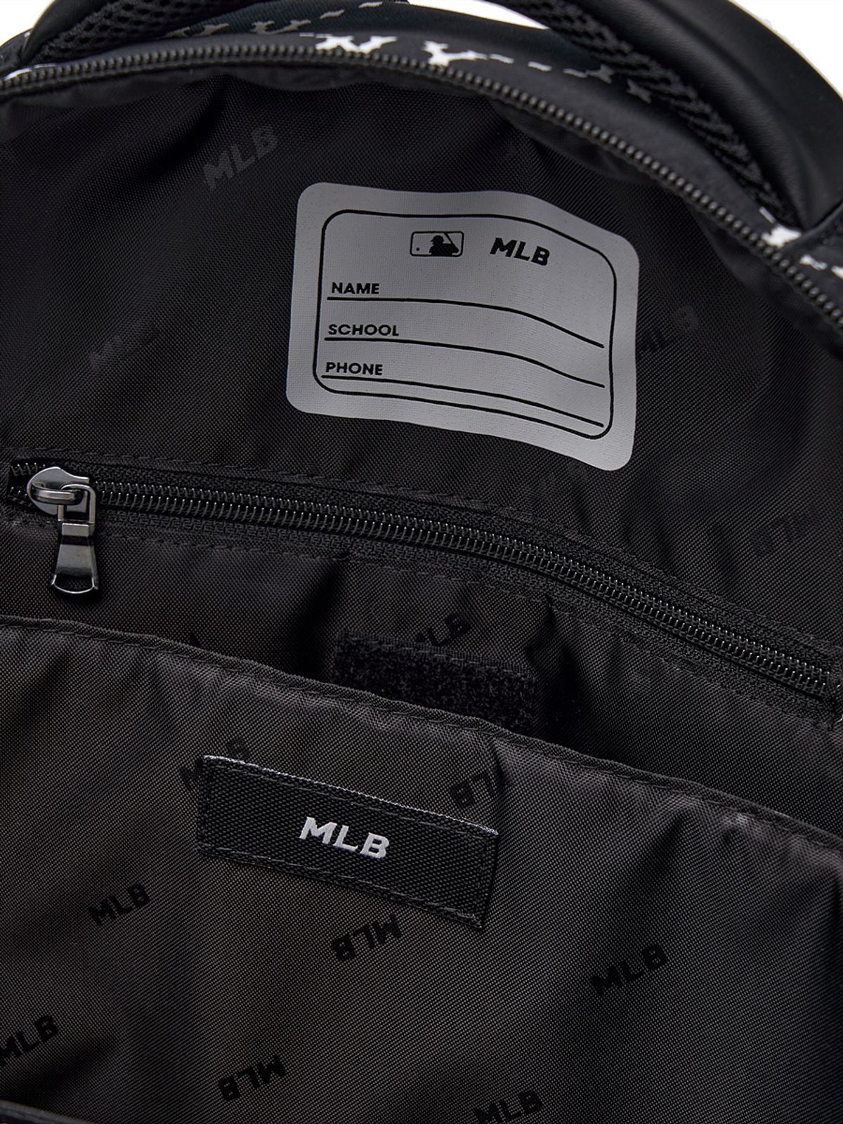 엠엘비 키즈(MLB KIDS) 뉴럭스 모노그램 책가방 세트 NY (Black)