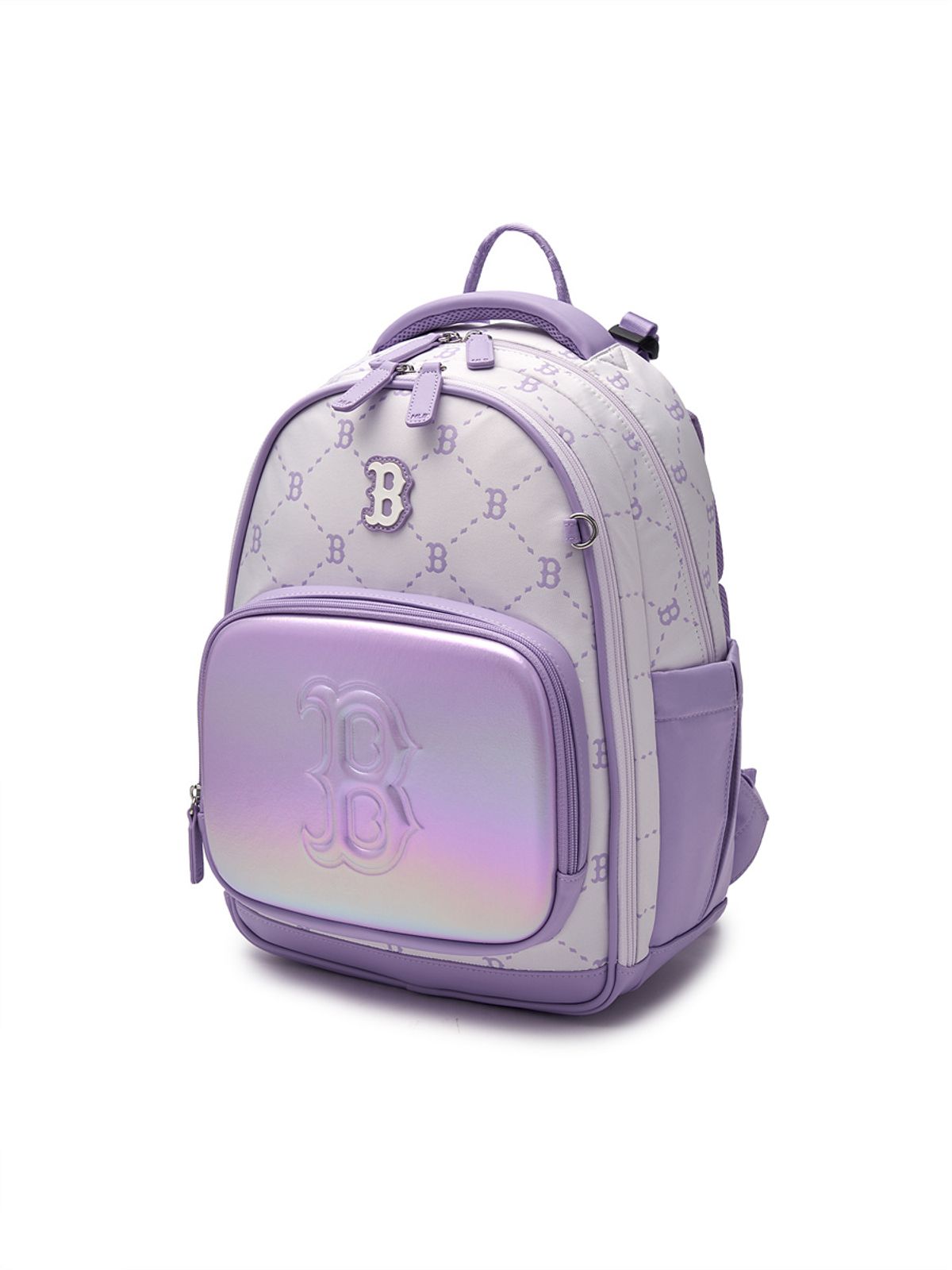 엠엘비 키즈(MLB KIDS) 뉴럭스 모노그램 책가방 세트 BOS (L.Lavender)