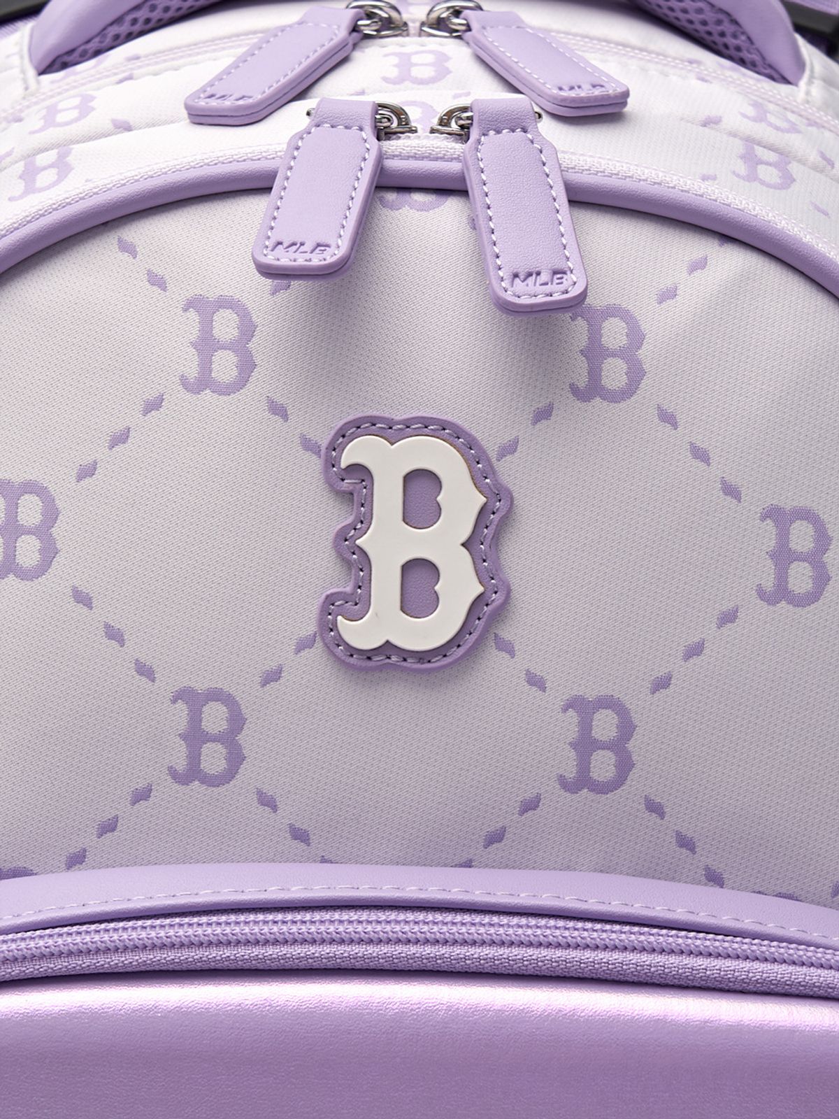엠엘비 키즈(MLB KIDS) 뉴럭스 모노그램 책가방 세트 BOS (L.Lavender)
