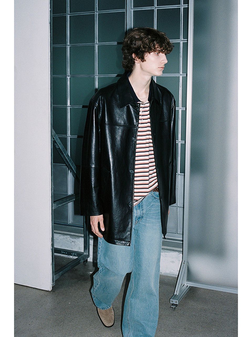 ジャケット・アウター Dunst UNISEX LEATHER HALF JACKET Dunst UNISEX LEATHER HALF JACKET