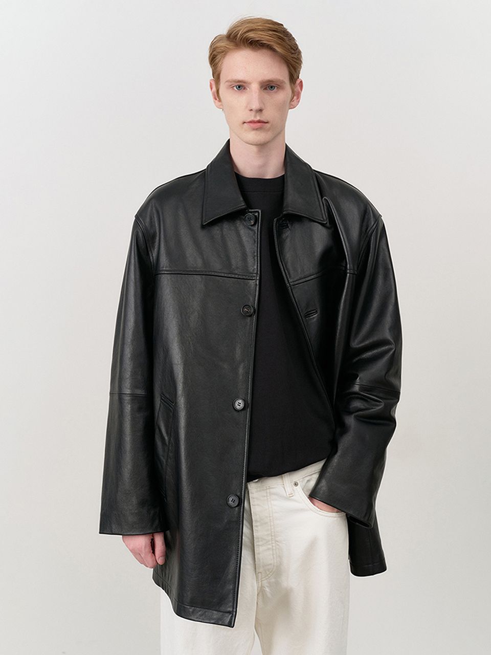 ジャケット・アウター Dunst UNISEX LEATHER HALF JACKET DUNST/ダンスト UNISEX LILY VEGAN LEATHER ハーフ ジャケット（その他