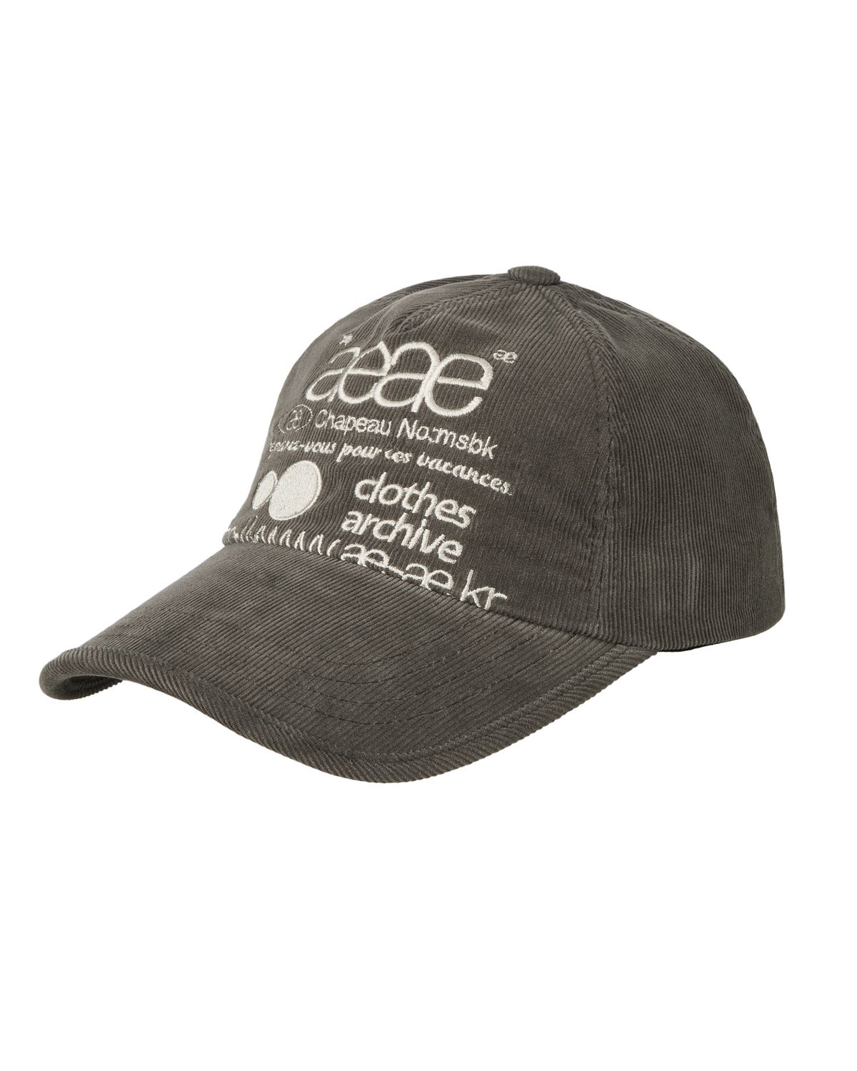 에이이에이이(AEAE) WEB LOGO CORDUROY CAP [BROWN]