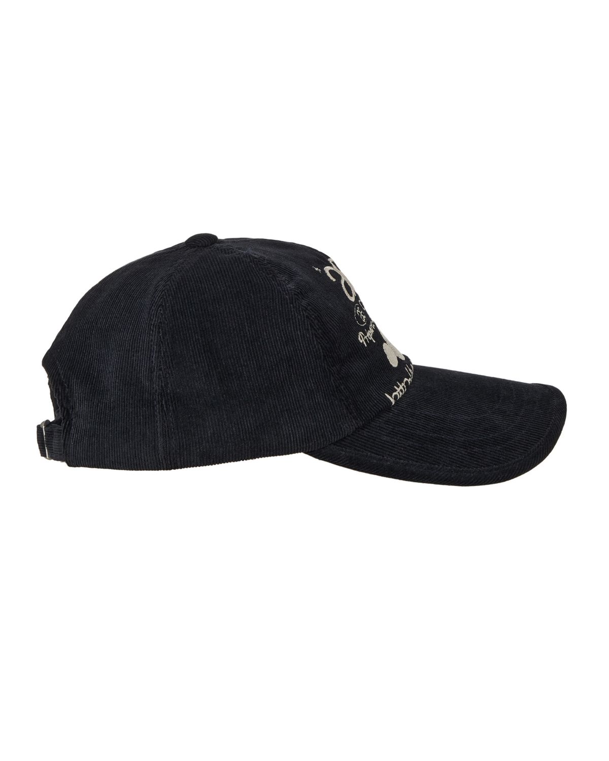 에이이에이이(AEAE) WEB LOGO CORDUROY CAP [DARK NAVY]