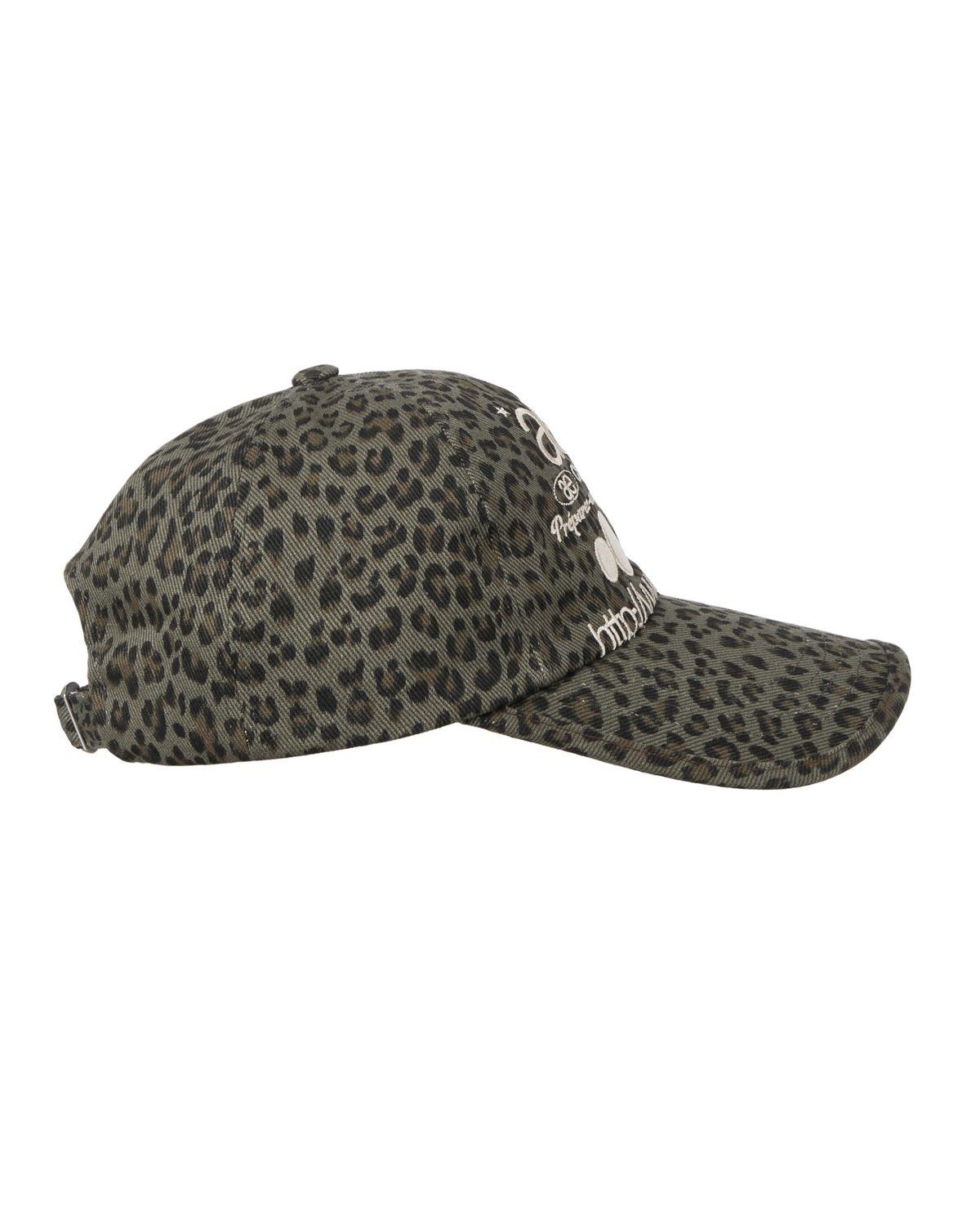 에이이에이이(AEAE) WEB LOGO LEOPARD CAP [KHAKI]