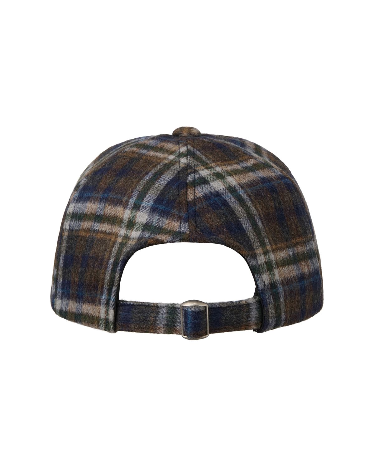 에이이에이이(AEAE) WEB LOGO WOOL CHECK CAP [NAVY]