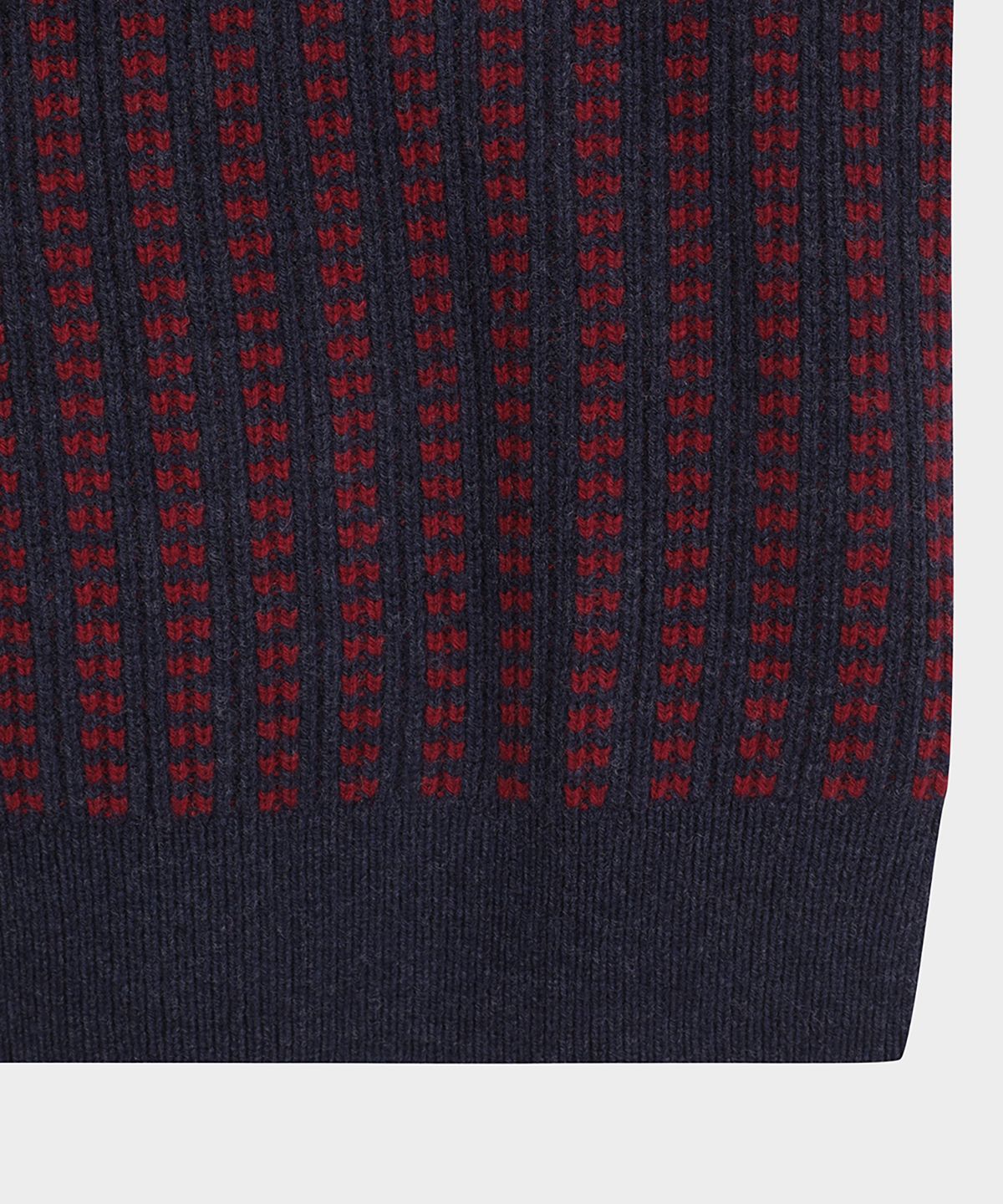 브룩스 브라더스(BROOKS BROTHERS) 립 스트라이프 도트 스웨터 (버건디) (BBWRMM3907EEW)