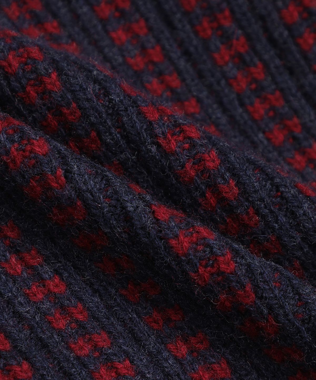 브룩스 브라더스(BROOKS BROTHERS) 립 스트라이프 도트 스웨터 (버건디) (BBWRMM3907EEW)