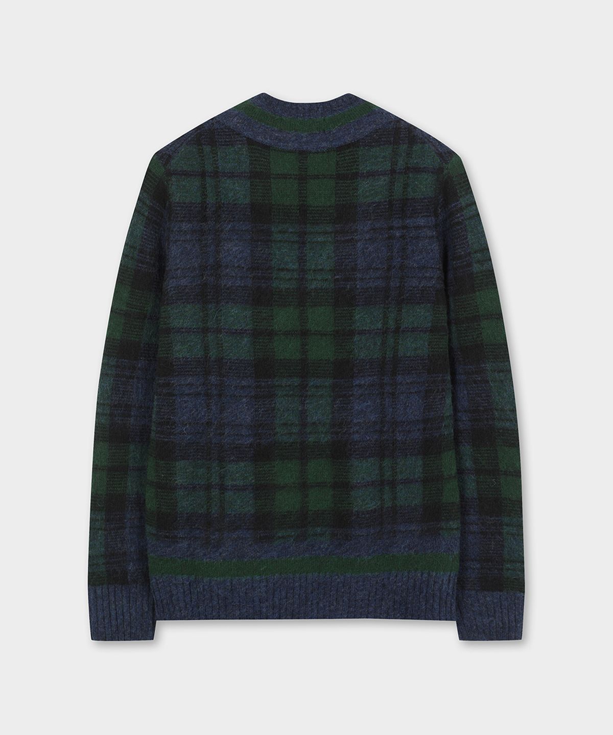 브룩스 브라더스(BROOKS BROTHERS) 브러쉬드 울 블랙와치 테니스 스웨터 (멀티) (BBWNMM38797EW)