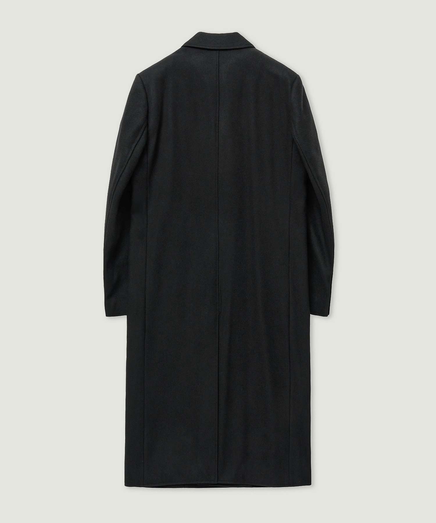 MUSINSA公式 | LMOOD グレーウェイル ダブルコート フェルト ブラック