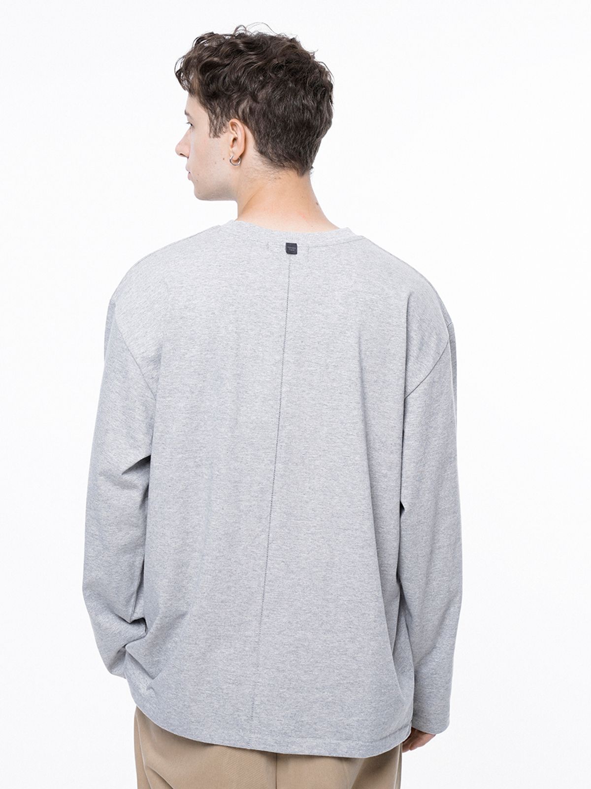 챈세스노이(CHANCE'S NOI) Clean long-sleeved - Gray /M243TP01GR