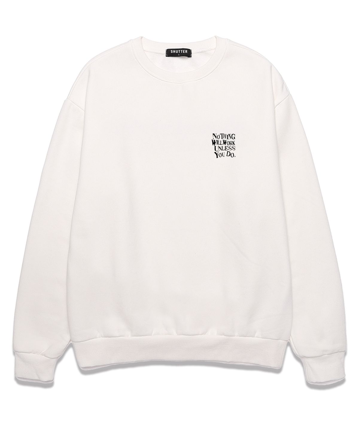 셔터(SHUTTER) UNLESS UO DO 맨투맨 (SLS021) 화이트