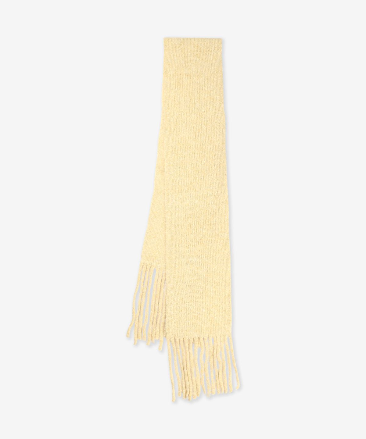 세퍼(SEFR) 알파카 블렌드 프린지 스카프 - 페일 옐로우 / FW24FUZZYSCARFPAL