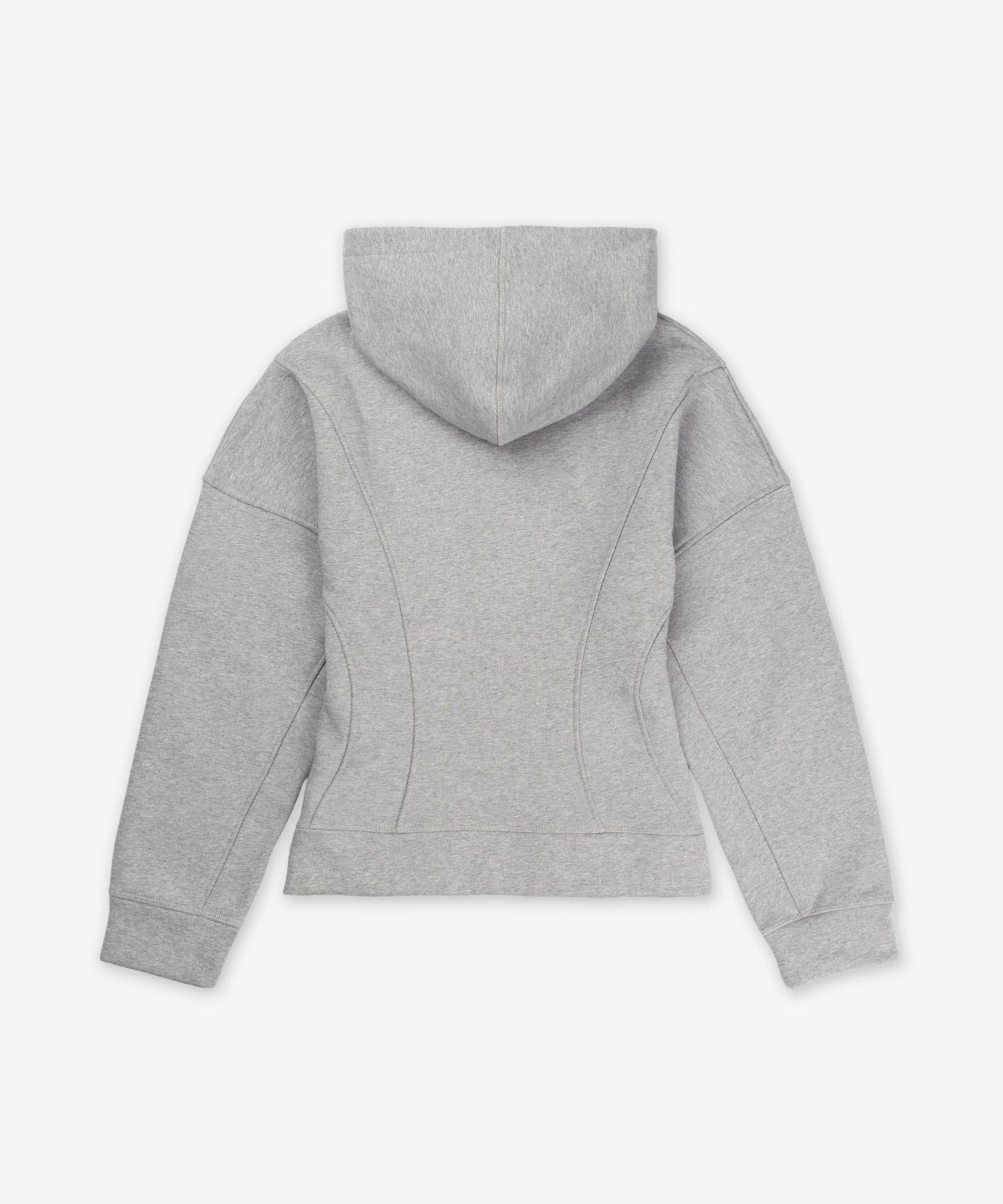 MUSINSA | GANNI Heavy Fleece Zip-Up Hoodie - Paloma Melange / T3998921