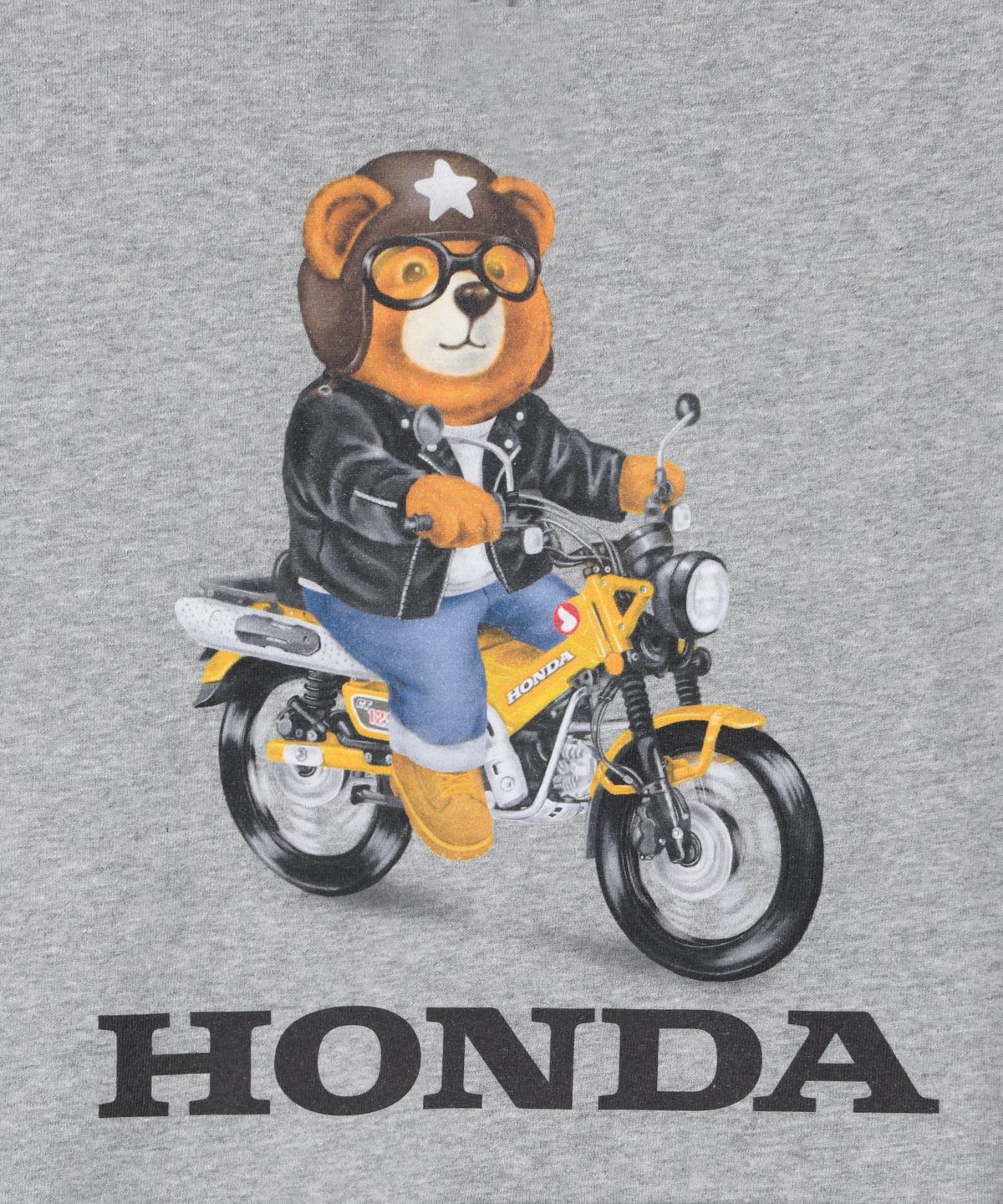 핍스 모터사이클(PHYPS MOTORCYCLE) Honda CT 125 Bear Hoodie_Gray