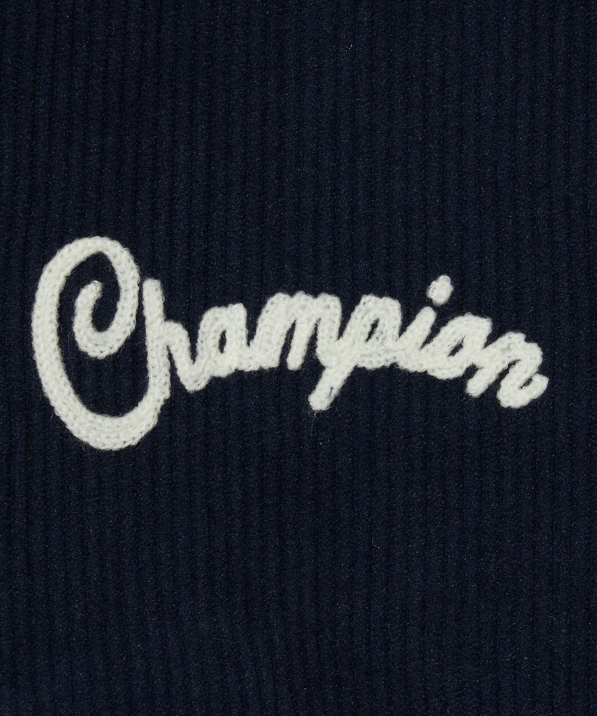 챔피온(CHAMPION) 여성 코듀로이 스냅 바시티 자켓 Dark Navy