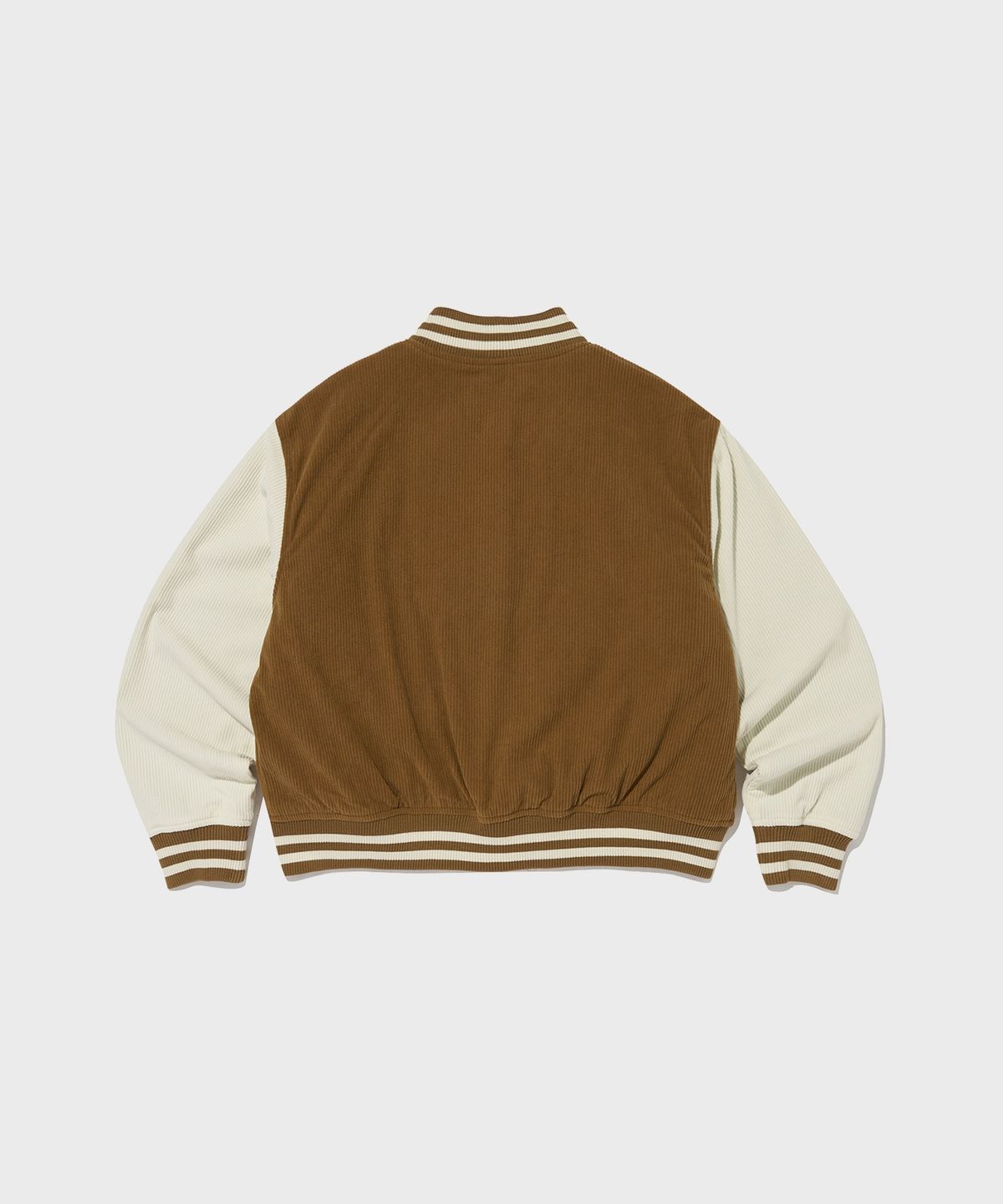 챔피온(CHAMPION) 여성 코듀로이 스냅 바시티 자켓 Camel