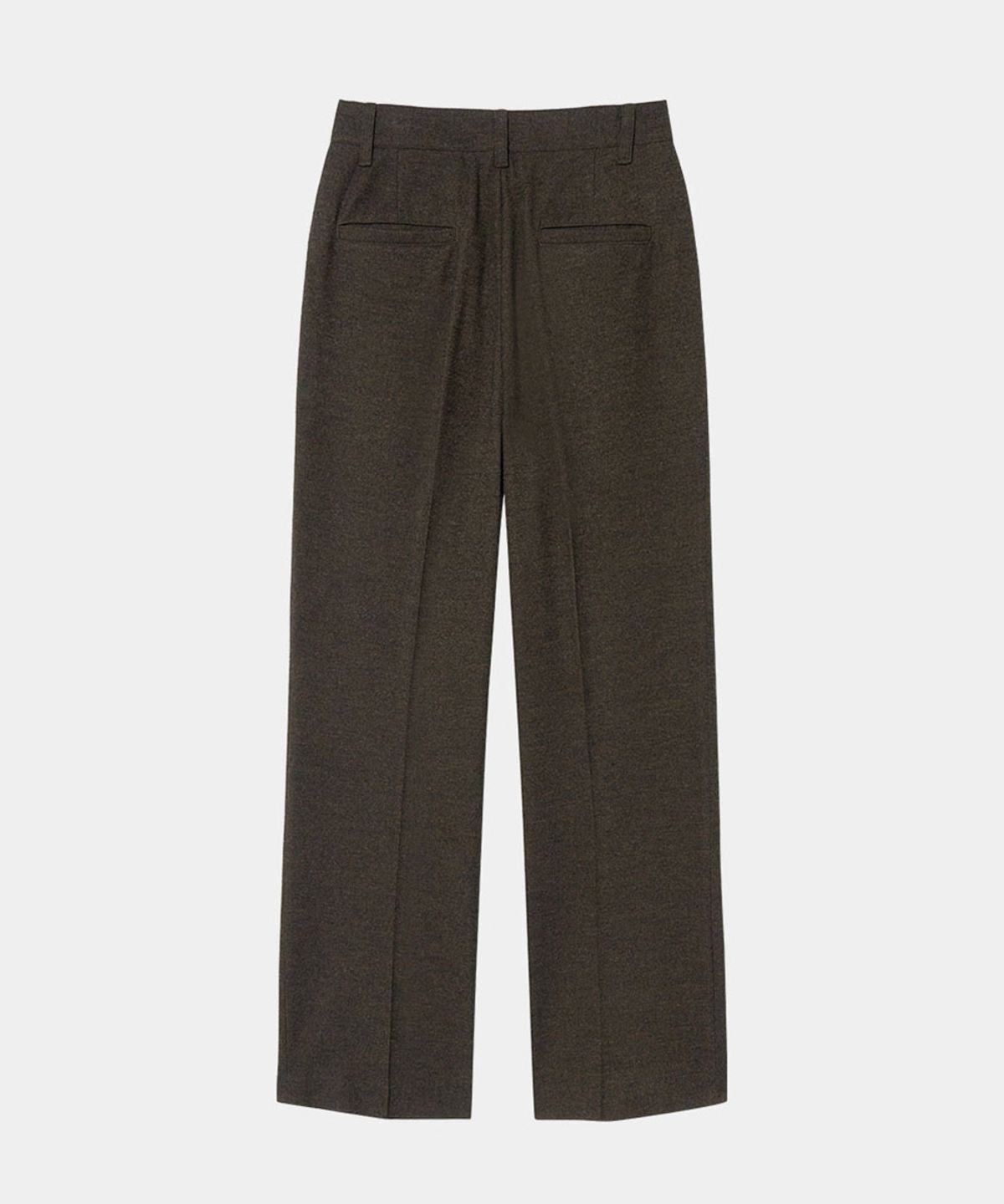 메종미네드(MAISON MINED) WOOL ONE TUCK SLACKS BROWN