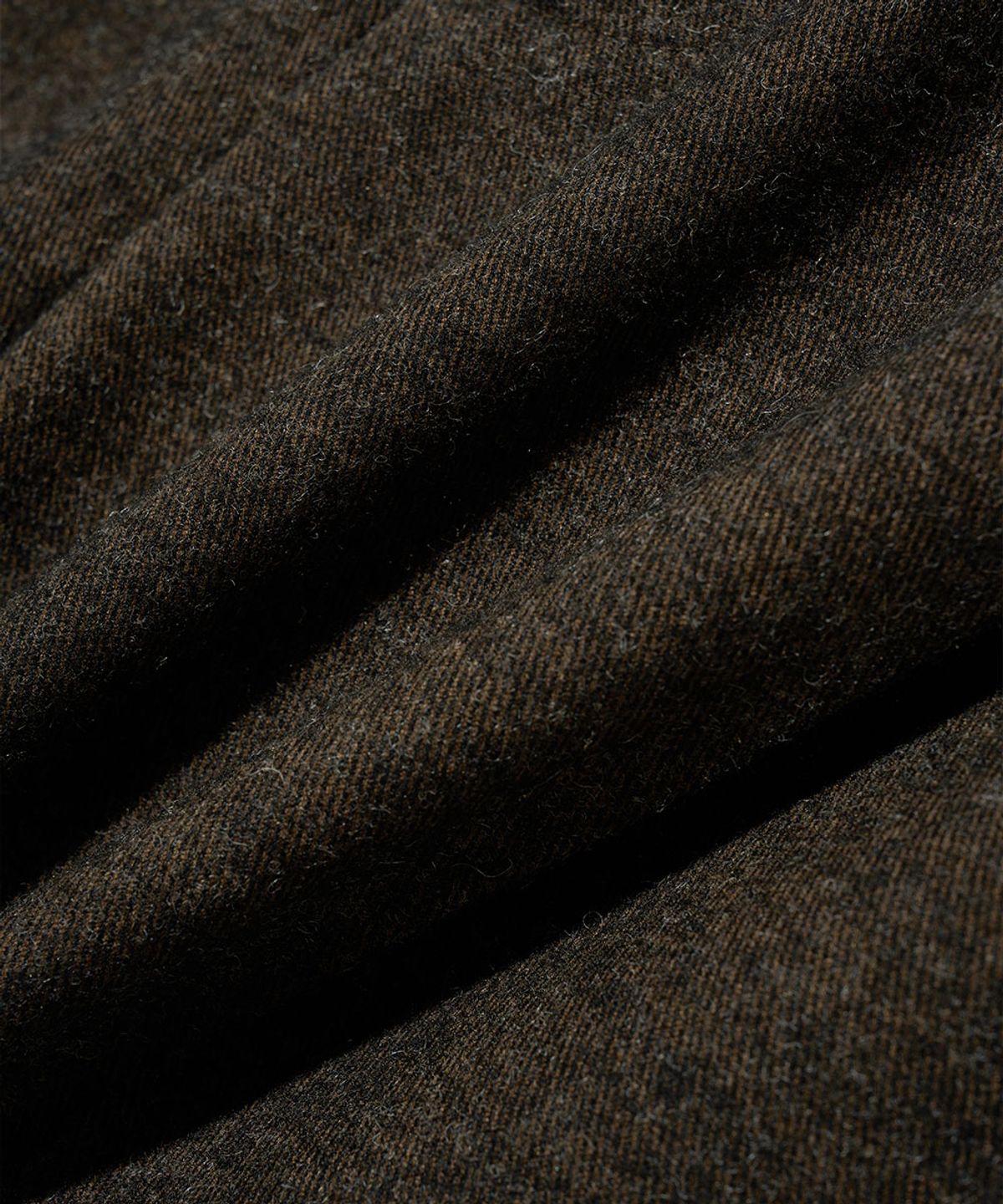메종미네드(MAISON MINED) WOOL ONE TUCK SLACKS BROWN