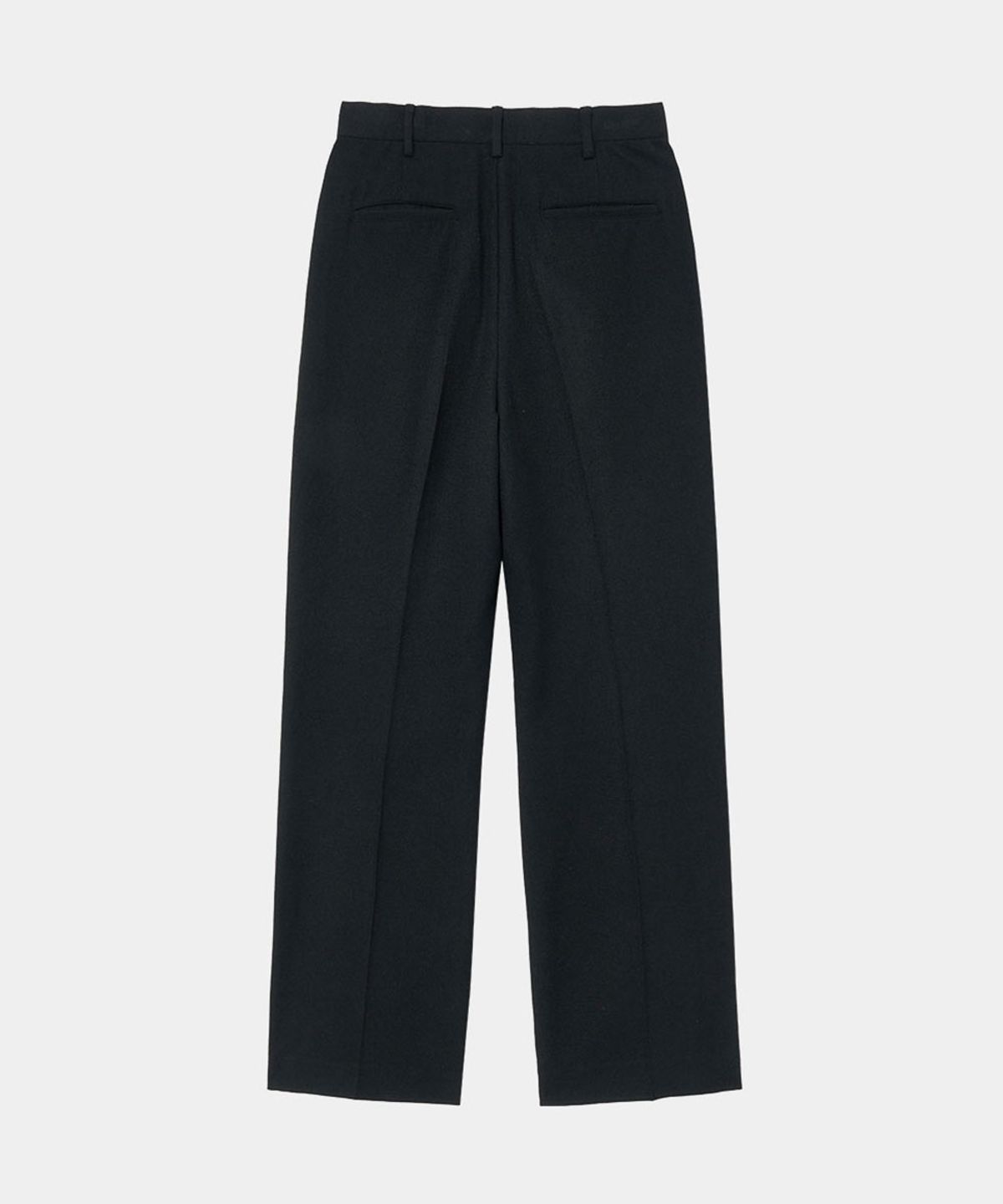 메종미네드(MAISON MINED) WOOL ONE TUCK SLACKS BLACK