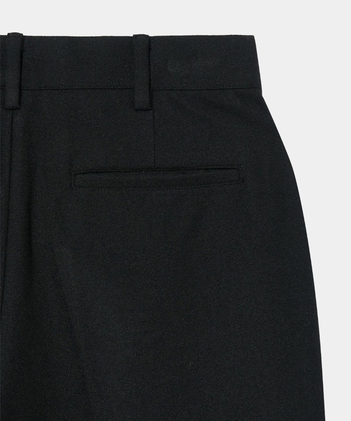 메종미네드(MAISON MINED) WOOL ONE TUCK SLACKS BLACK