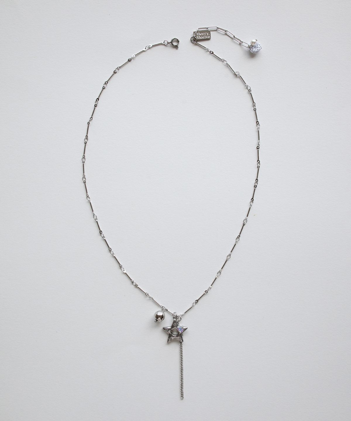 메리모티브(MERRYMOTIVE) Vintage star point bar chain necklace