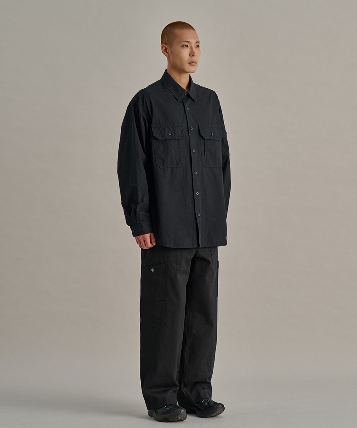 논타입(NONTYPE) FATIGUE CARGO PANTS (BLACK)
