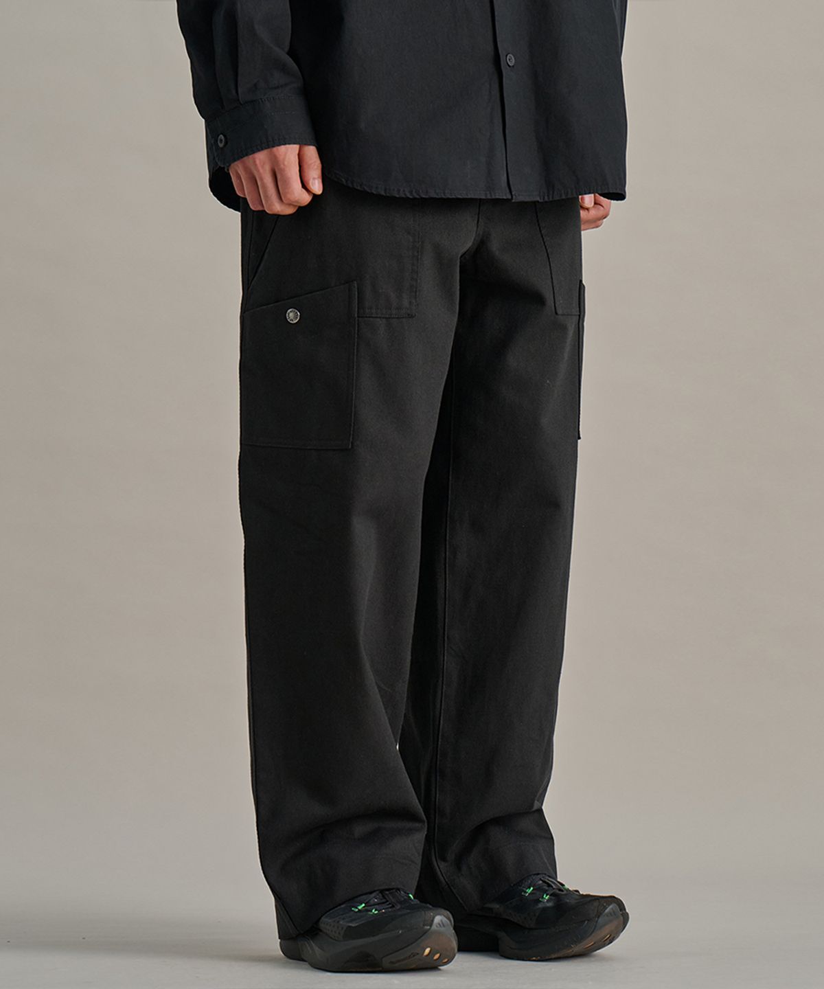 논타입(NONTYPE) FATIGUE CARGO PANTS (BLACK)