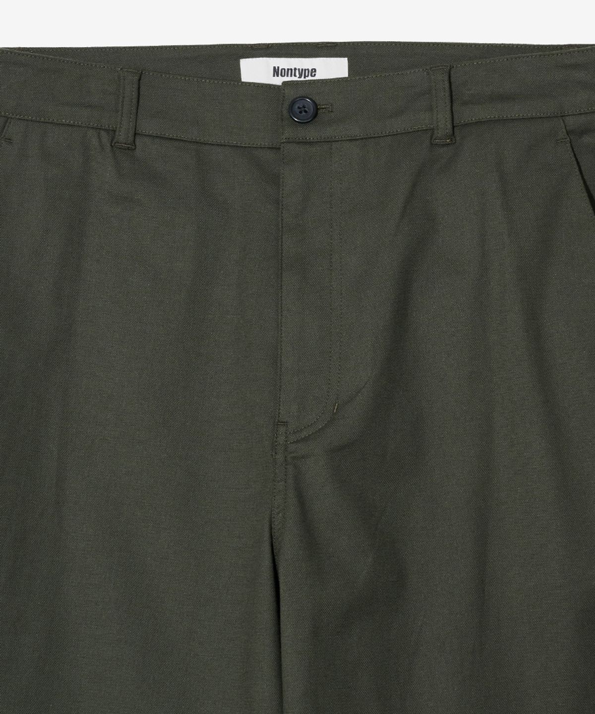 논타입(NONTYPE) ZIPPER HIDDEN PANTS (KHAKI)