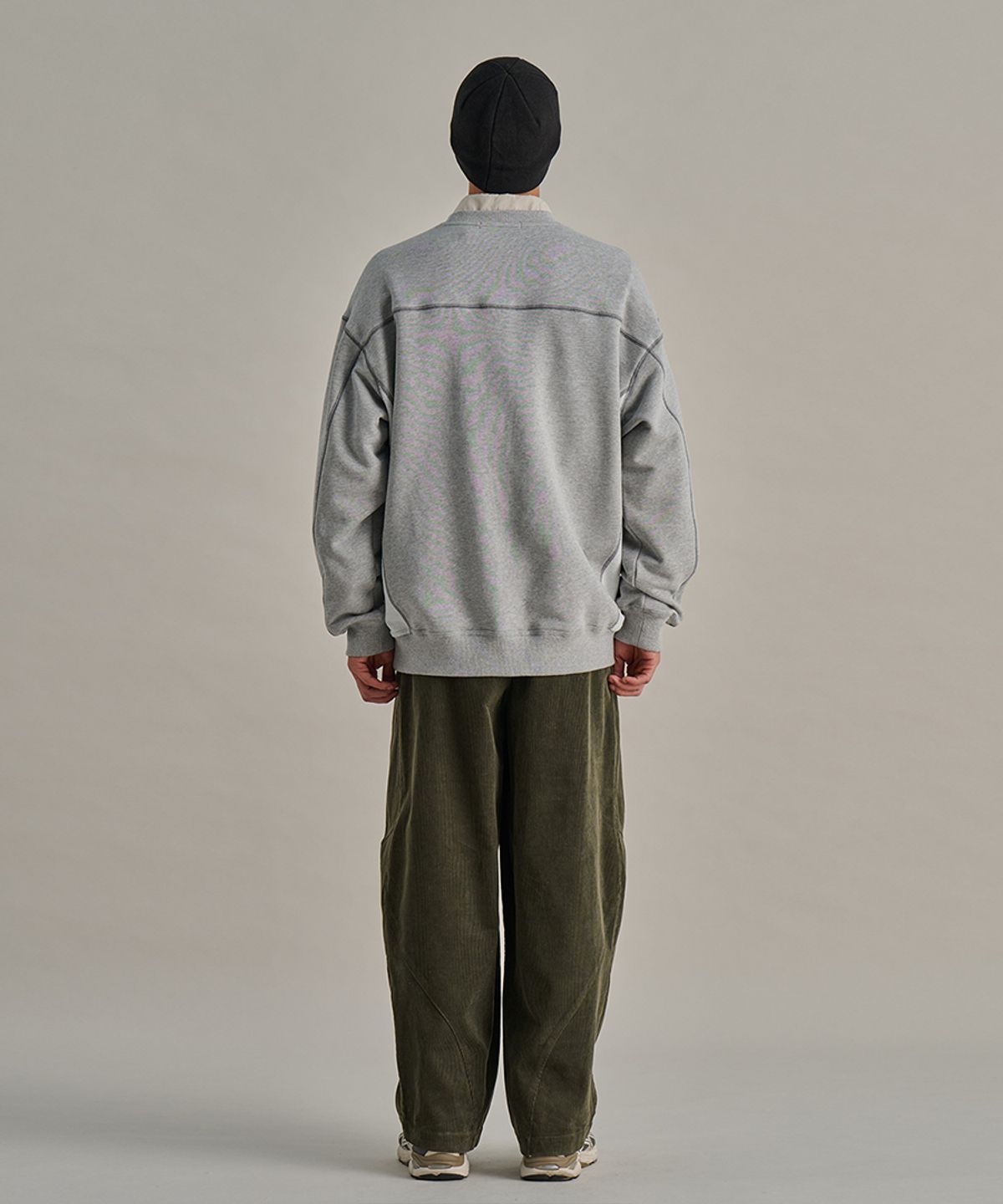 논타입(NONTYPE) MONDRIAN REVERSE SWEATSHIRTS (GREY)