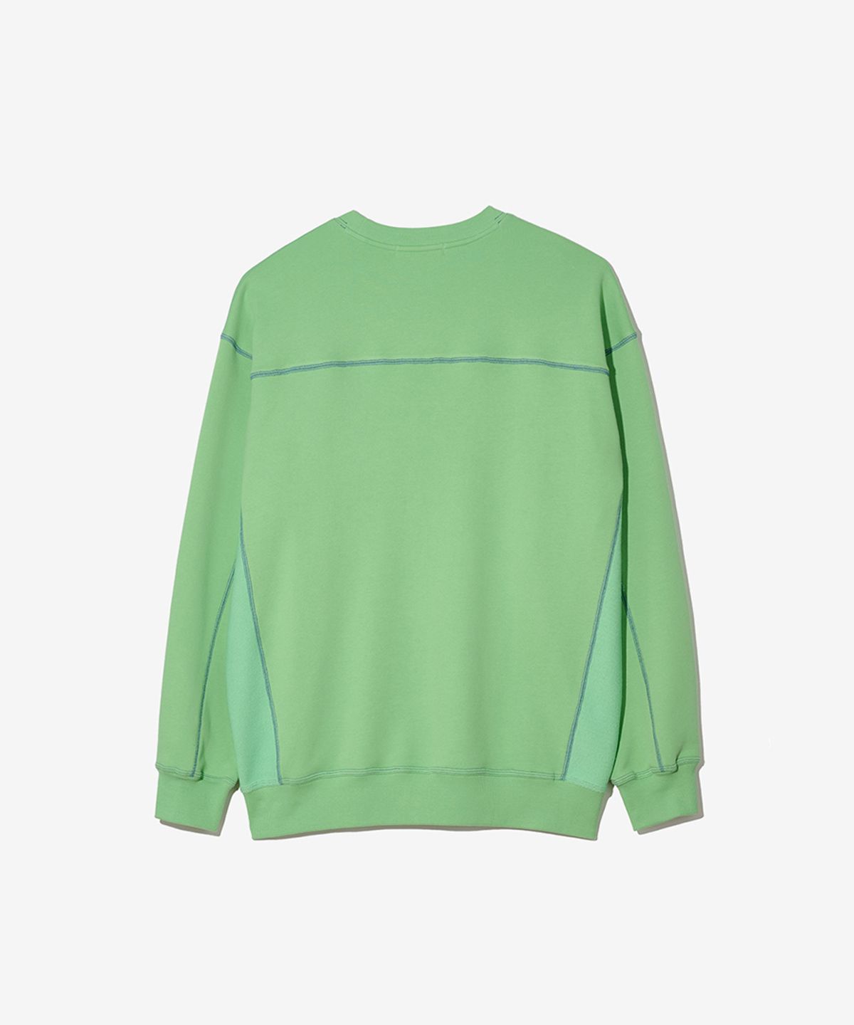 논타입(NONTYPE) MONDRIAN REVERSE SWEATSHIRTS (GREEN)
