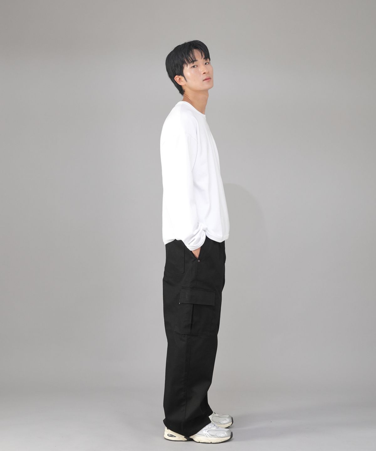 세인트크루(SAINTCREW) 리벳픽스 EX와이드 카고팬츠 REC-360 블랙