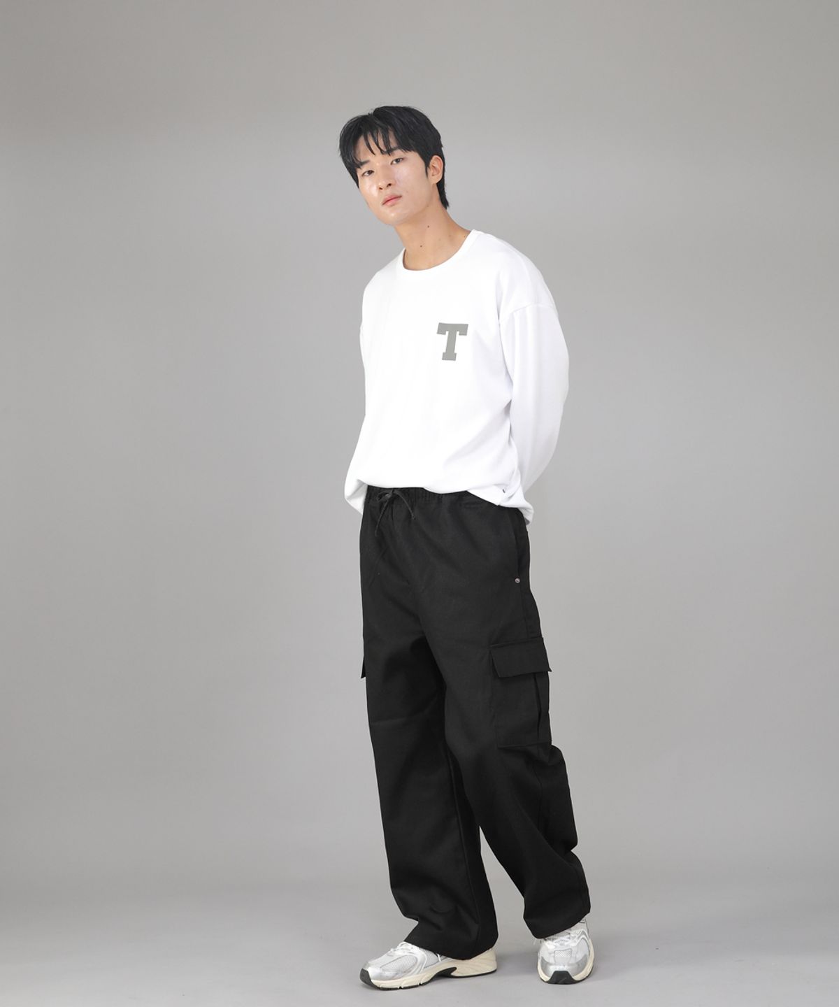 세인트크루(SAINTCREW) 리벳픽스 EX와이드 카고팬츠 REC-360 블랙