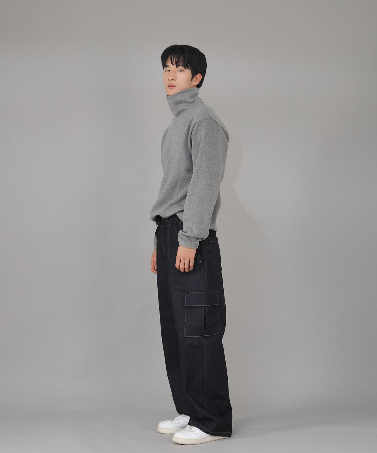 세인트크루(SAINTCREW) 리벳픽스 EX와이드 카고팬츠 REC-360 데님 내추럴인디고